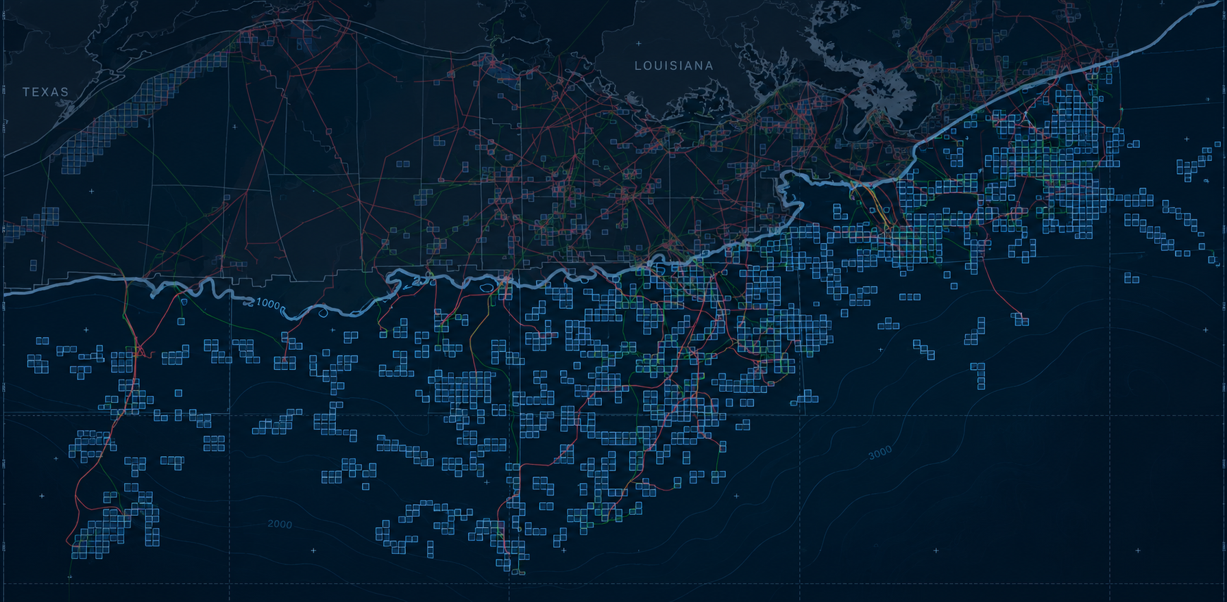 Deepwater Gulf of America Map Background